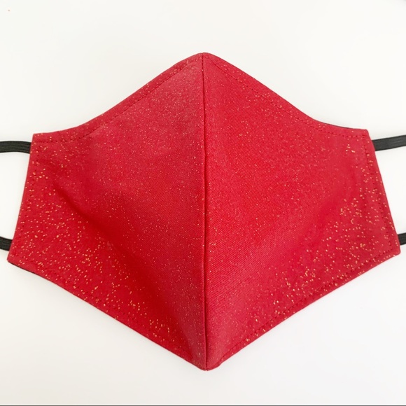 2 PC Fashion Face Mask Handmade Snake Glitter - Picture 2 of 4